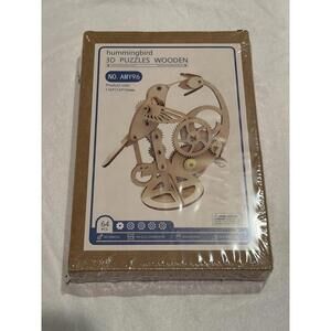 3D Wooden Hummingbird Mechanical Puzzle Kit AMY96 64pcs DIY Model New